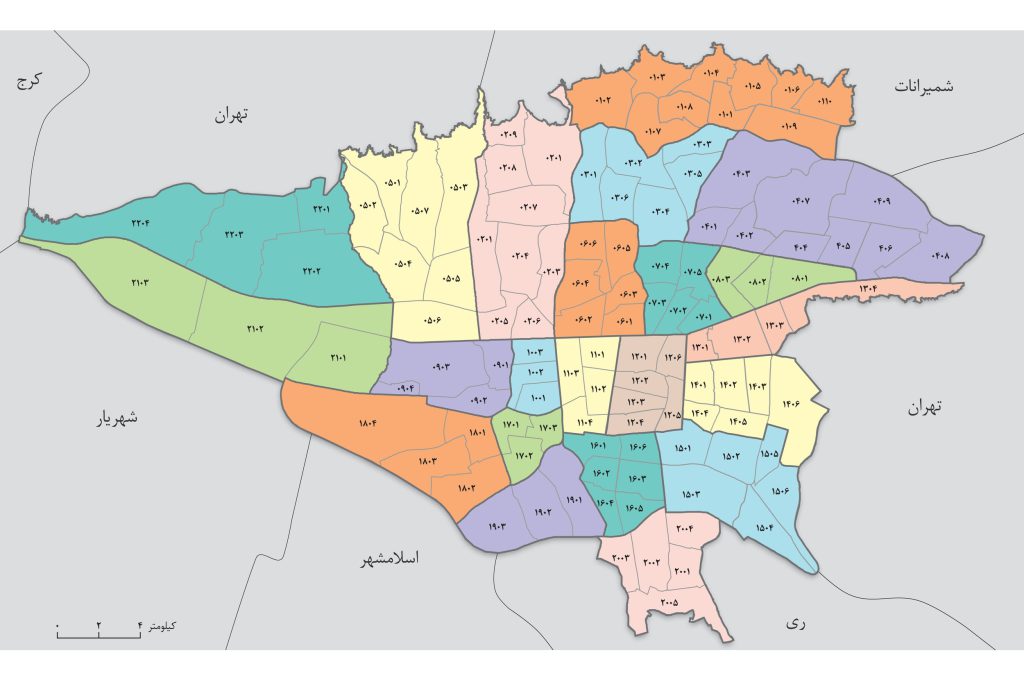 نقشه‌ تهران + دانلود رایگان