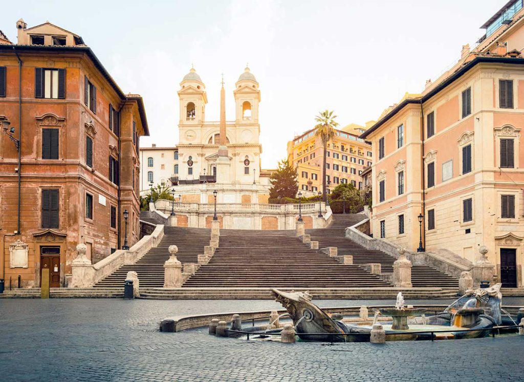 پله‌های اسپانیایی، میعادگاه عاشقان در شهر رم ایتالیا